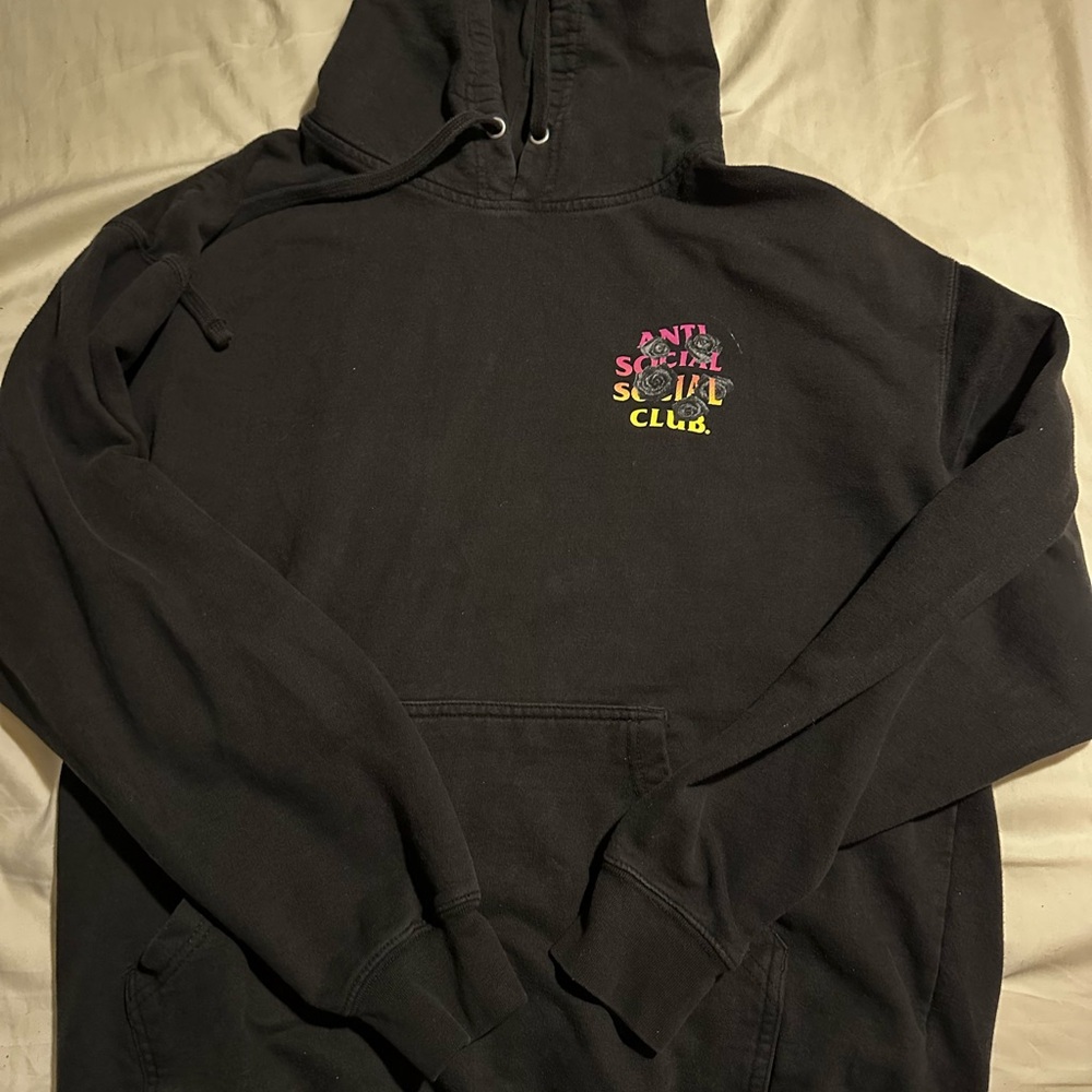 Black Hoodie with Colorful Logo